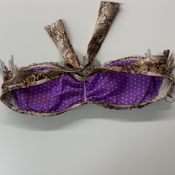 GUESS boho animal print bathing suit top - Picture 2 of 4